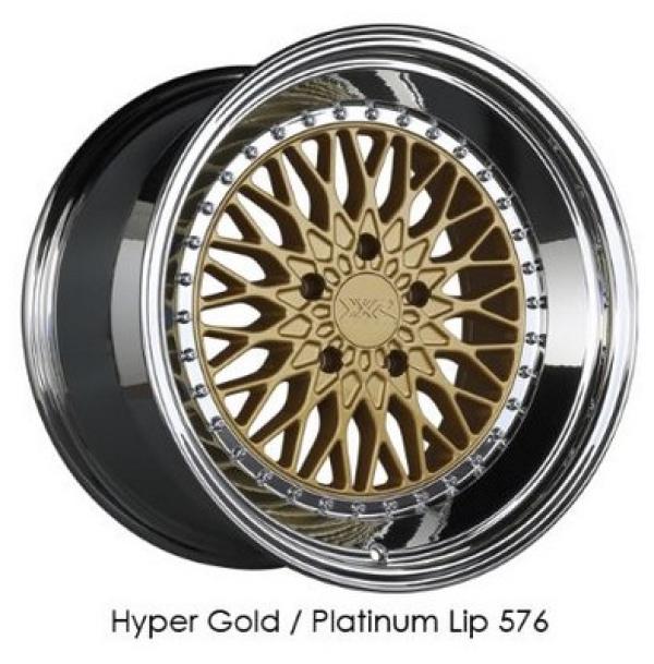 576 Hyper Gold / Platinum Lip 18x9 5x100 et30 cb73.1