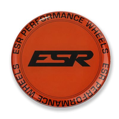Esr Rivet Color ESR Wheels CS-CR-RF VERSION 2 CAP RED WITH BLACK ESR