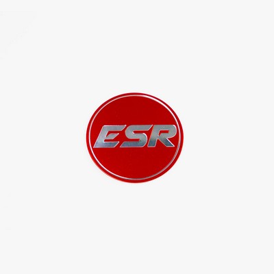 Red Esr Rims ESR Wheels SR VERSION 1 CAP RED WITH SILVER ESR