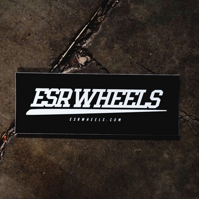 ESR Wheels SLAP DECAL BLACK 8'X3'
