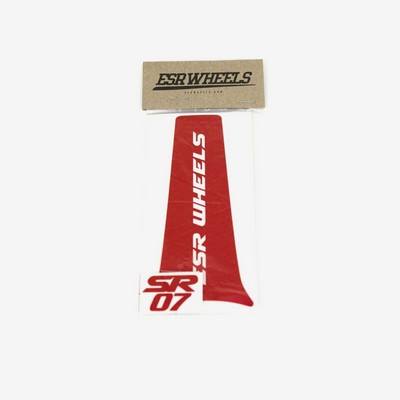 Red Esr Rims ESR Wheels SUPREME RED SR07 SPOKE DECALS