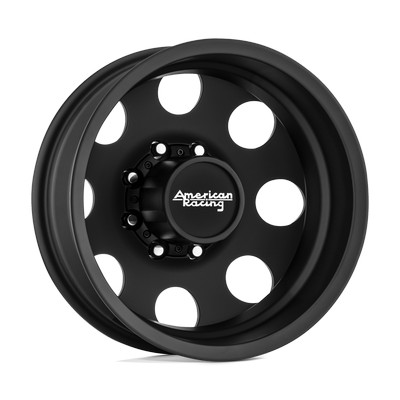 American Racing AR204 BAJA DUALLY SATIN BLACK 17X6.5 8X210 ET-140 CB154.3